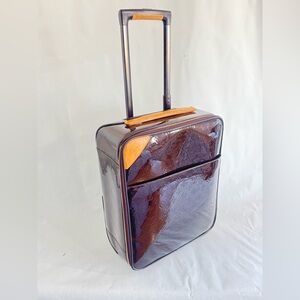 Louis Vuitton Monogram Vernis Rolling Suitcase Carry-On – dark Plum